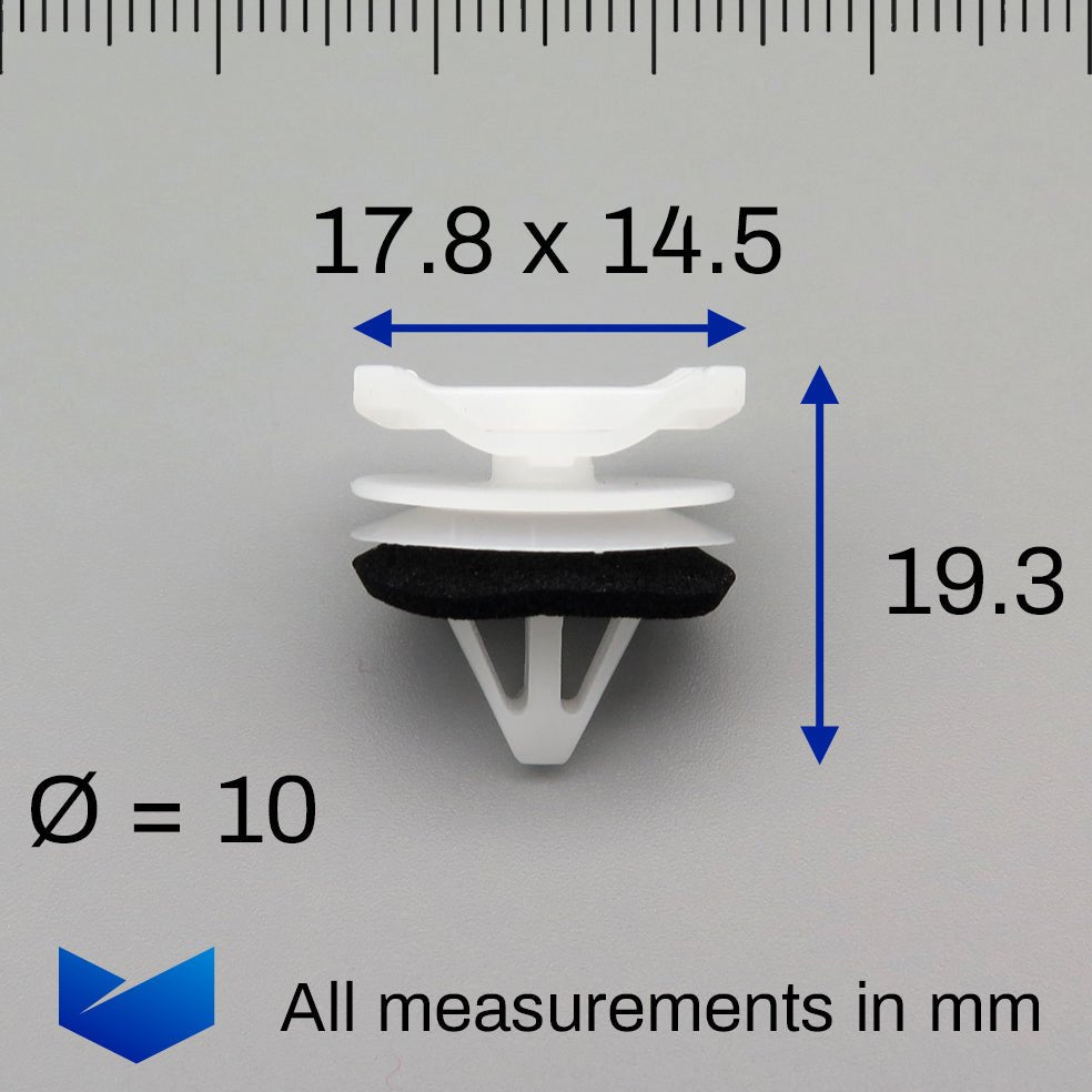 Exterior Moulding Clip with Sealing Washer - image 2