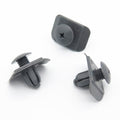 10mm Screw Fit Rivet, Rectangular Collar, Black