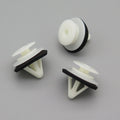 Exterior Side Moulding & Trim Clip, White with Washer