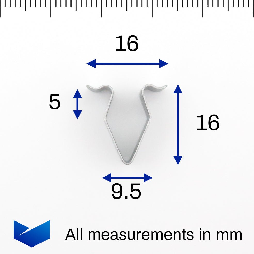 Metal Spring Clip, 16mm - image 2