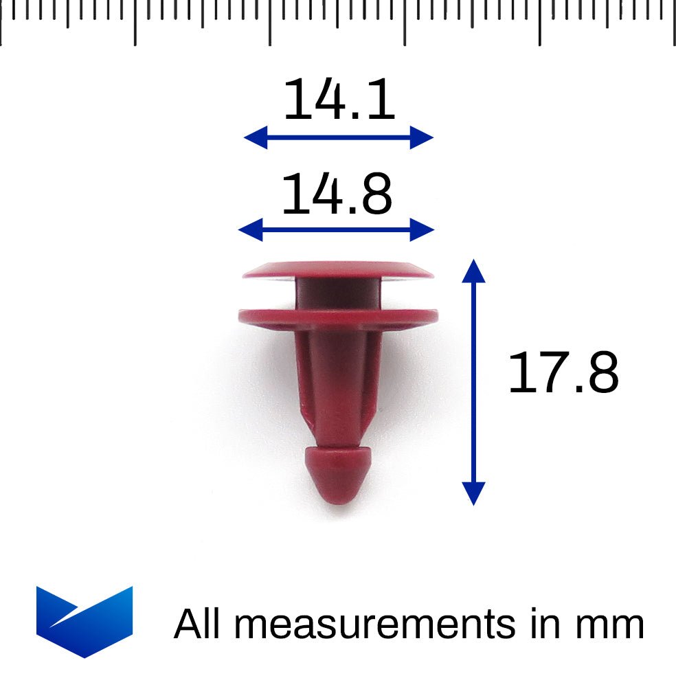 Moulding Clip, Red - image 2