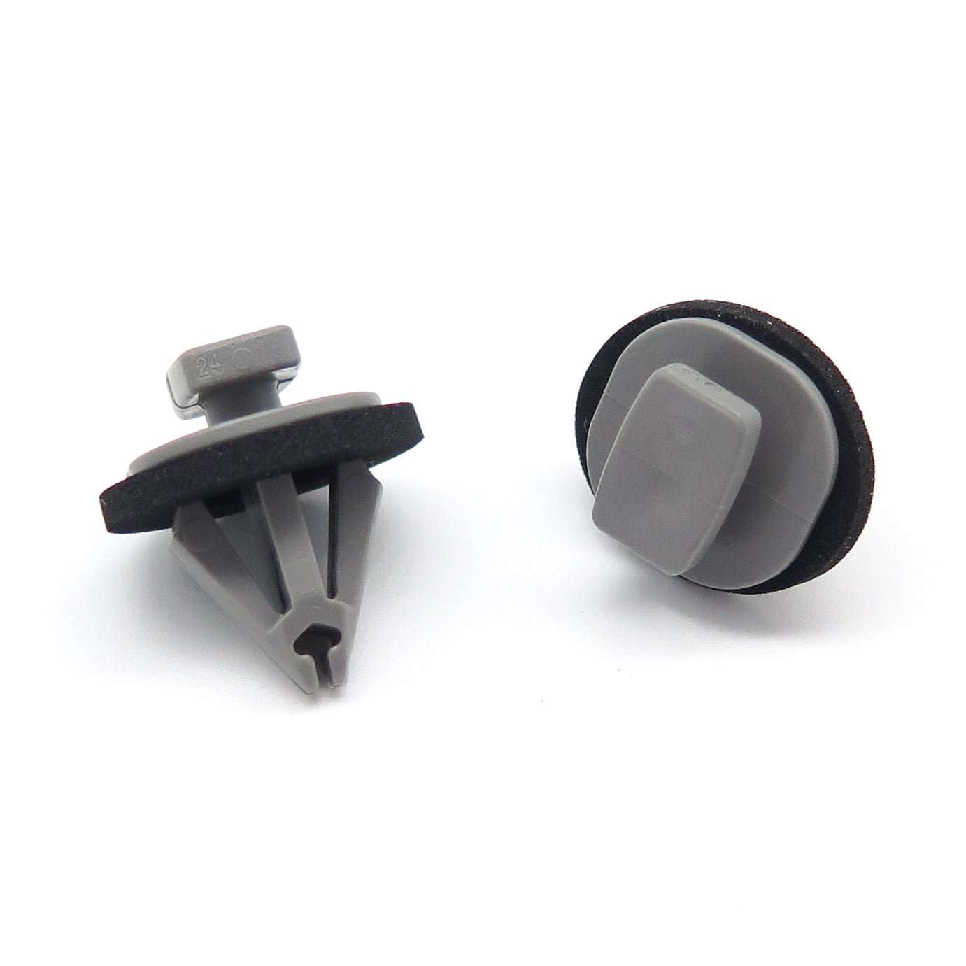 Trim Moulding Clip, Grey with Washer - image 3