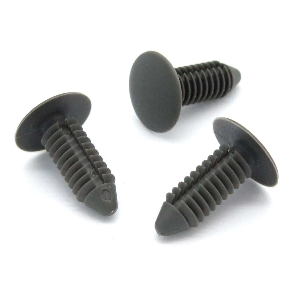 Fir Tree Clip, 7mm Hole, 16mm Head, Dark Grey