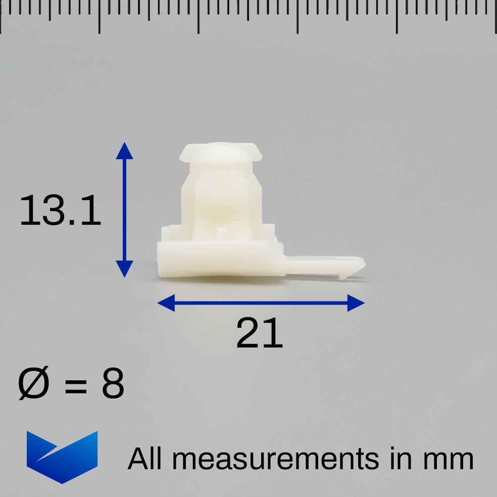 Exterior Moulding Clips with Rubber Grommet - image 2