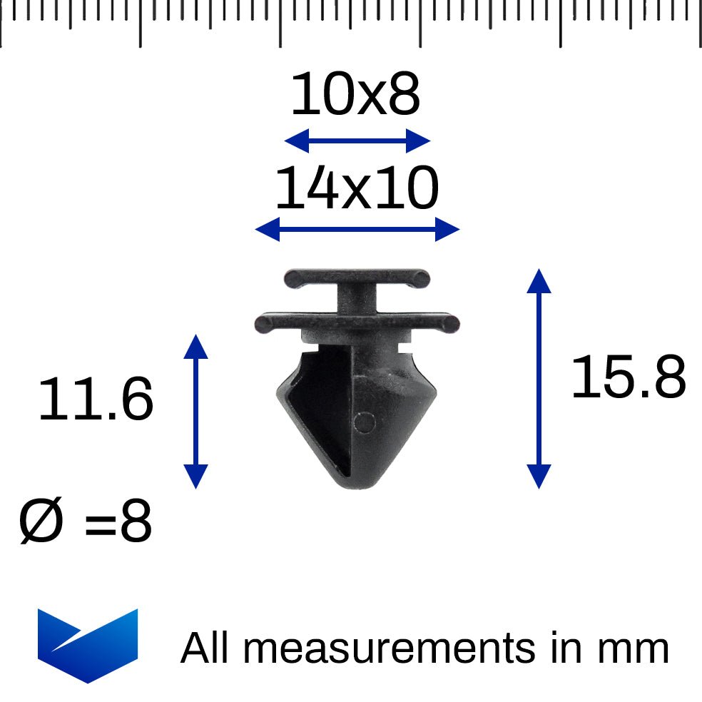 Exterior Door Moulding Clip, Black - image 2