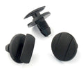 Push Fit Plastic Rivet, 8mm Hole, 20mm Collar, Black, Type D