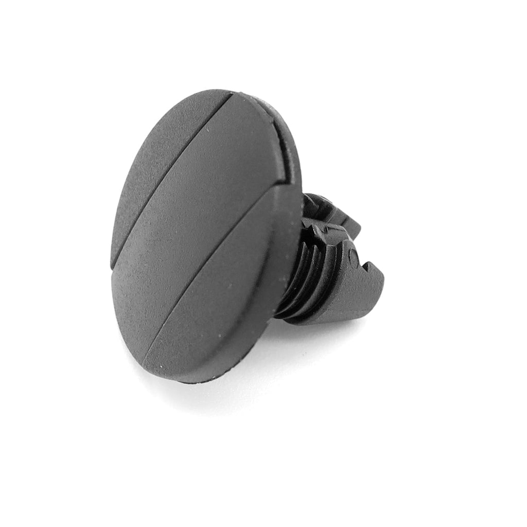 Push Fit Plastic Rivet, 8mm Hole, 20mm Collar, Black, Type D - image 3