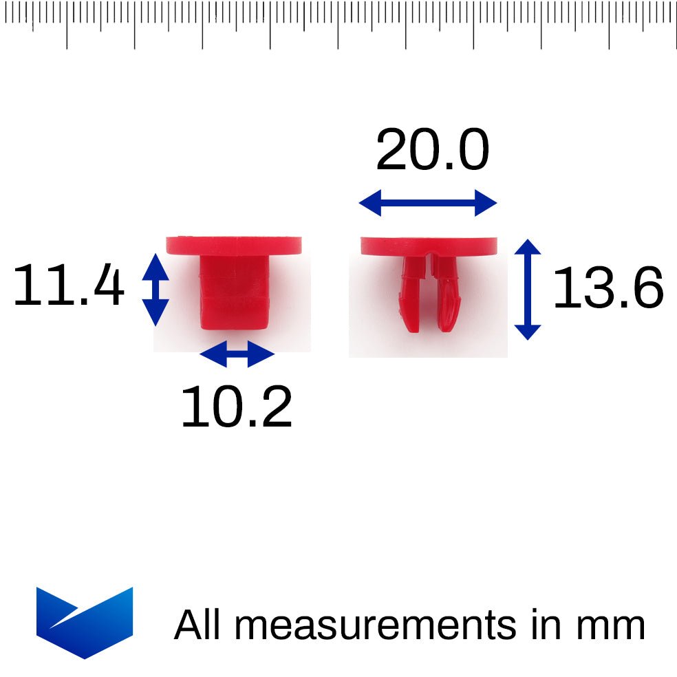 Screw Grommet, Red - image 2