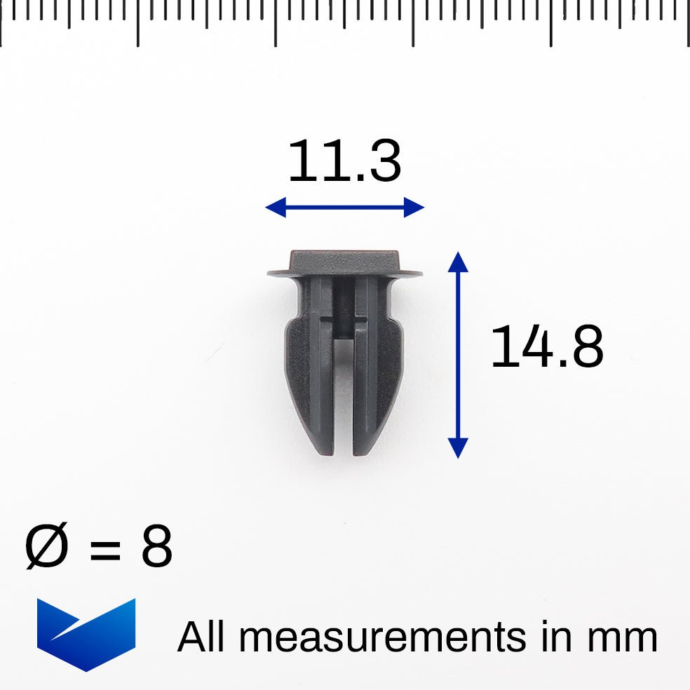 Plastic Fastener, Black - image 2