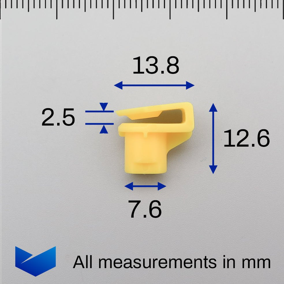 P-Shaped Screw Grommet, Yellow - image 2