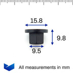 Plastic Nut, Black - image 2