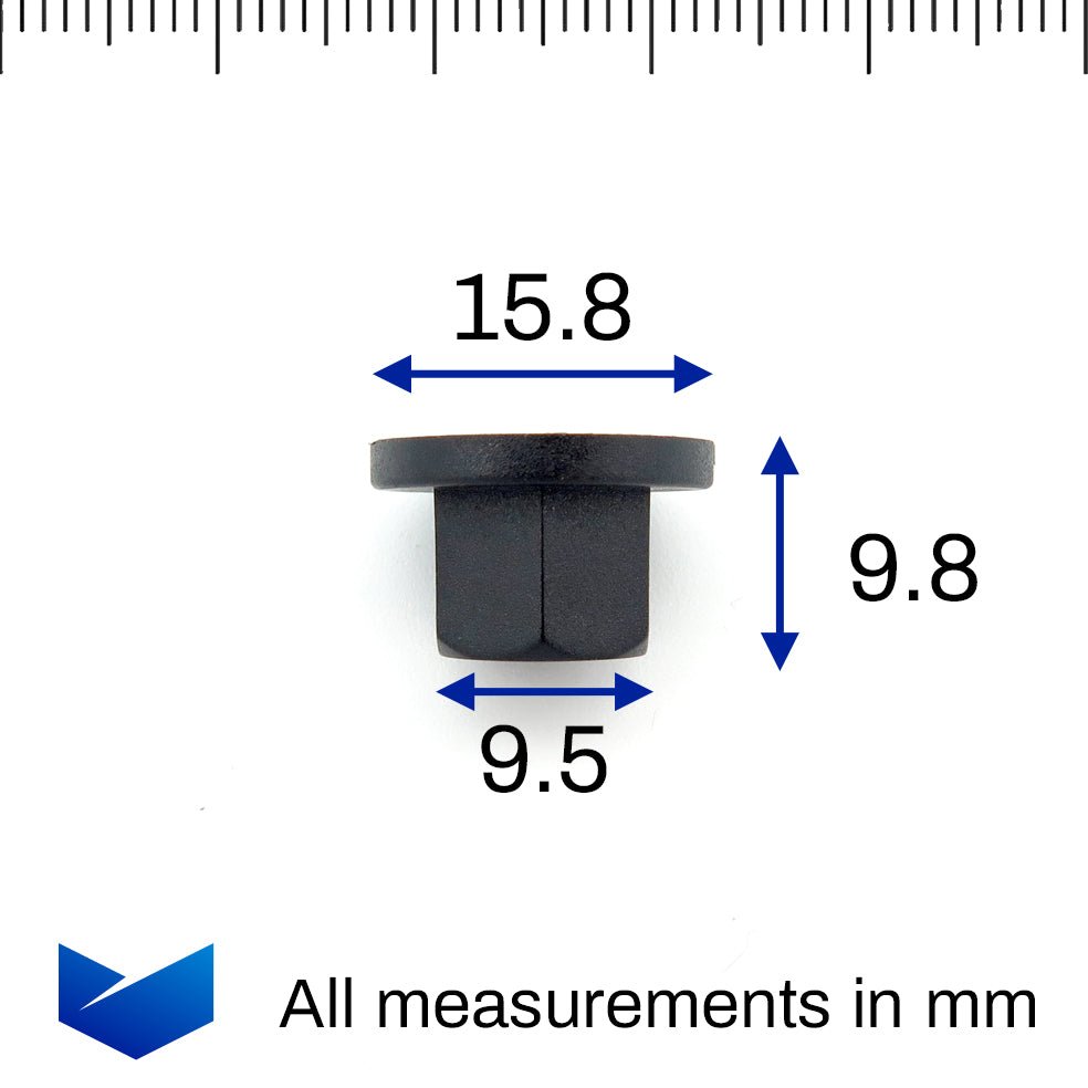 Plastic Nut, Black - image 2