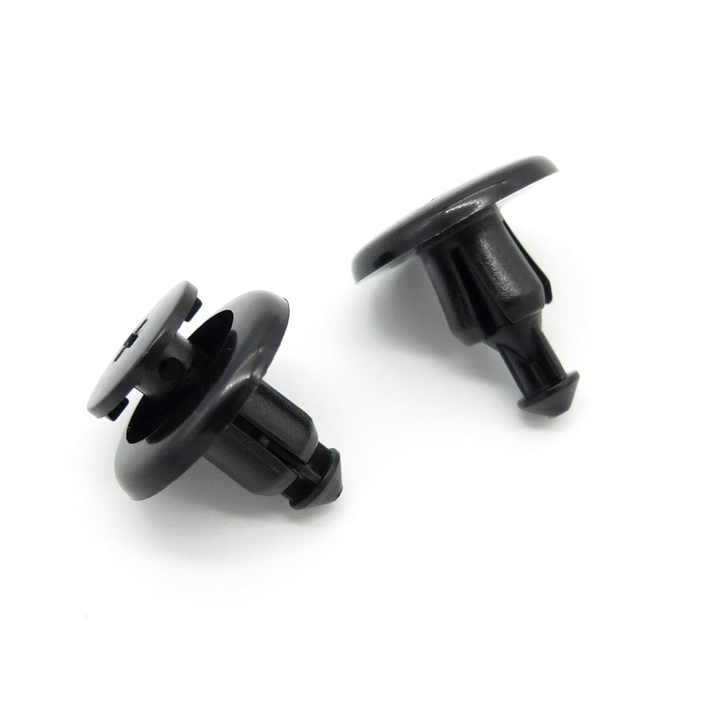 Push Fit Plastic Rivet, 8mm Hole, 20mm Collar, Black, Easy Release - image 3