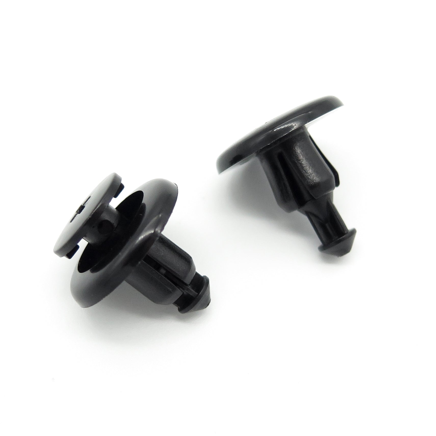 Push Fit Plastic Rivet, 8mm Hole, 20mm Collar, Black, Easy Release - image 3