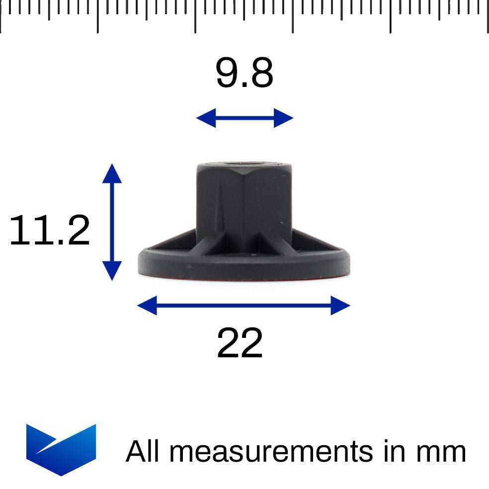Plastic Nut, Black - image 2