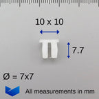 Screw Grommet, White - image 2
