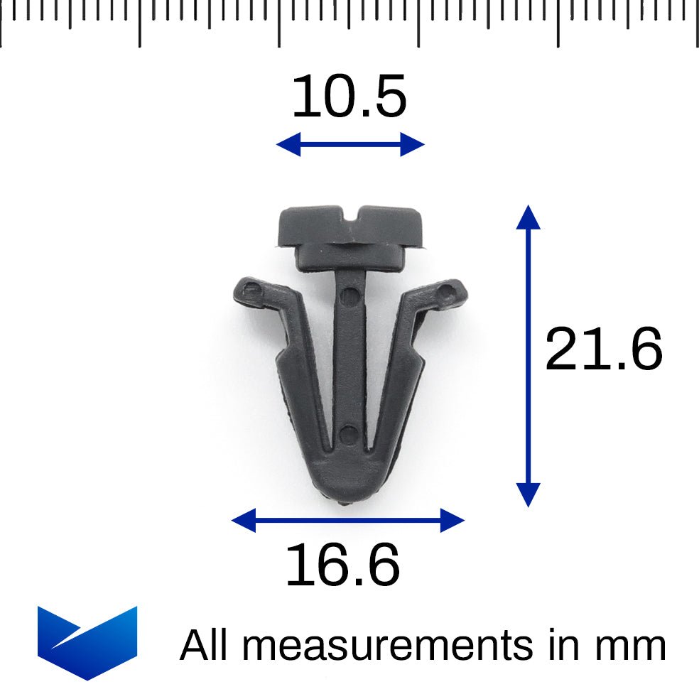 Grille and Trim Fastener Clip, Grey - image 2