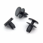 Push Fit Plastic Fastener Clip, 6mm,  Black