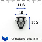 Interior Trim Panel Fastener, Type A - image 2