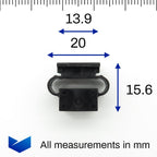 Heavy Duty Fastener Insert, Twist Lock Receiver - image 2