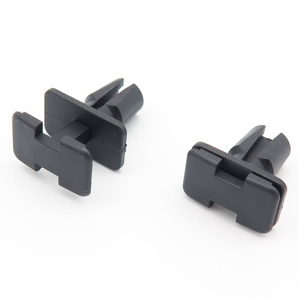 Push Fit Plastic Clip, Rectangular Collar, Black - image 3
