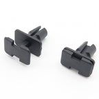 Push Fit Plastic Clip, Rectangular Collar, Black - image 3