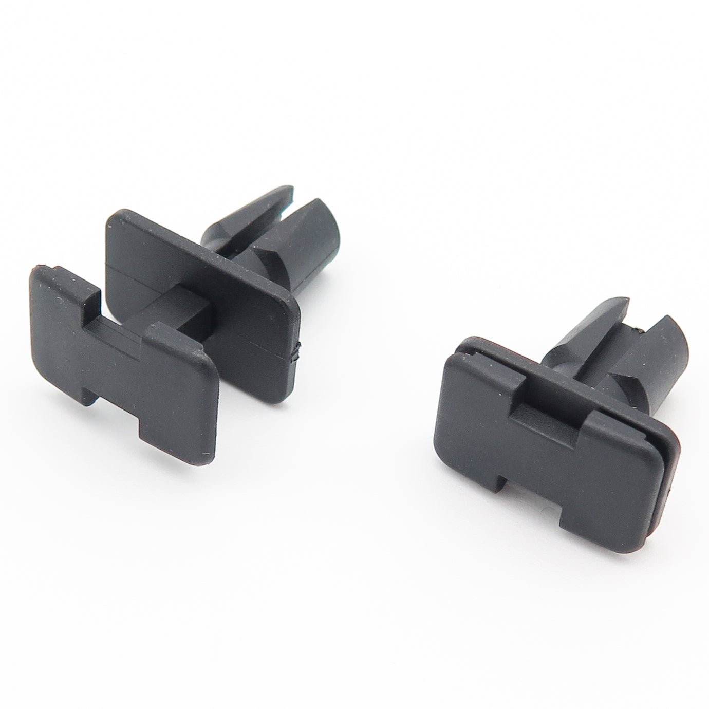 Push Fit Plastic Clip, Rectangular Collar, Black - image 3