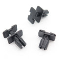 Push Fit Plastic Clip, Rectangular Collar, Black