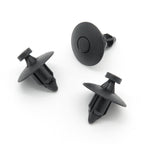 Push Fit Plastic Rivet, 8mm Hole 20mm Collar, Black