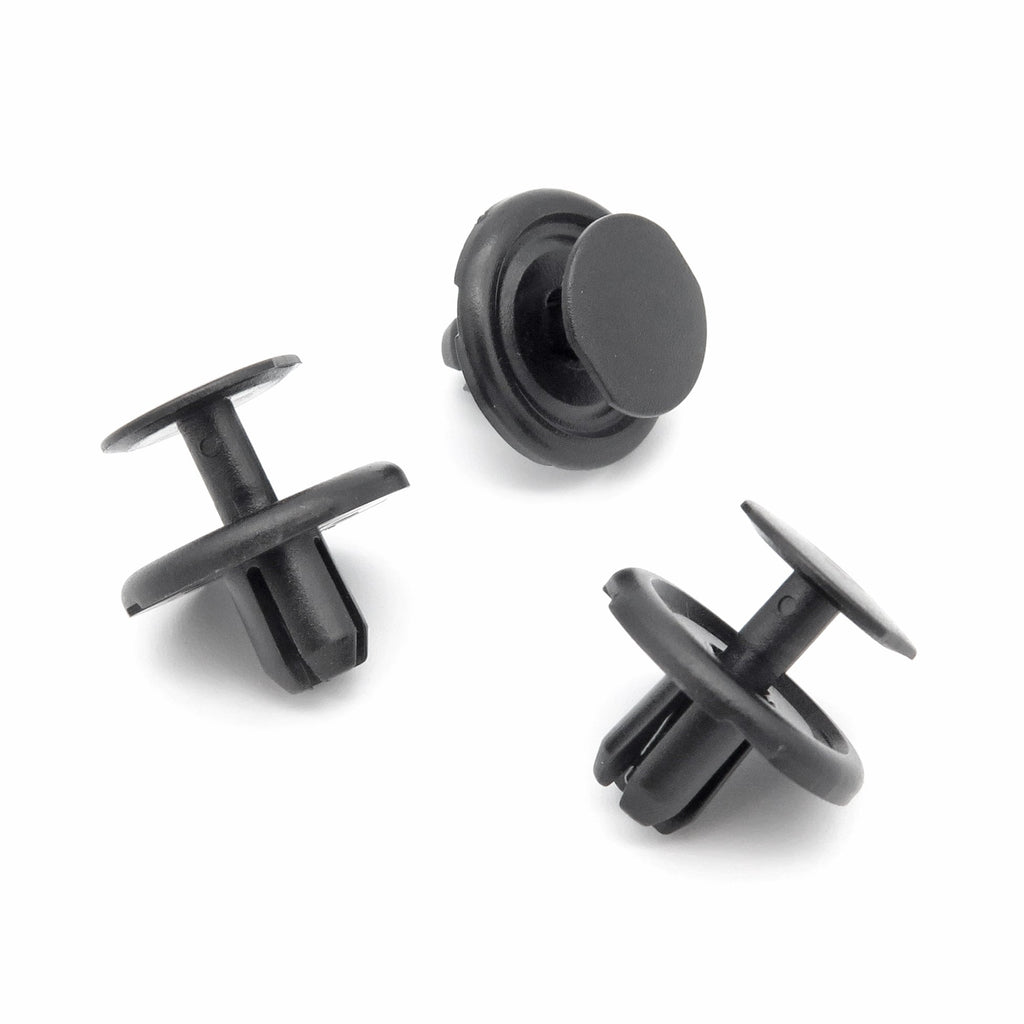 7mm Plastic Push Fit Rivet, Black