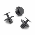 7mm Plastic Push Fit Rivet, Black
