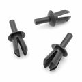 6mm Push Pin Plastic Rivet, Black