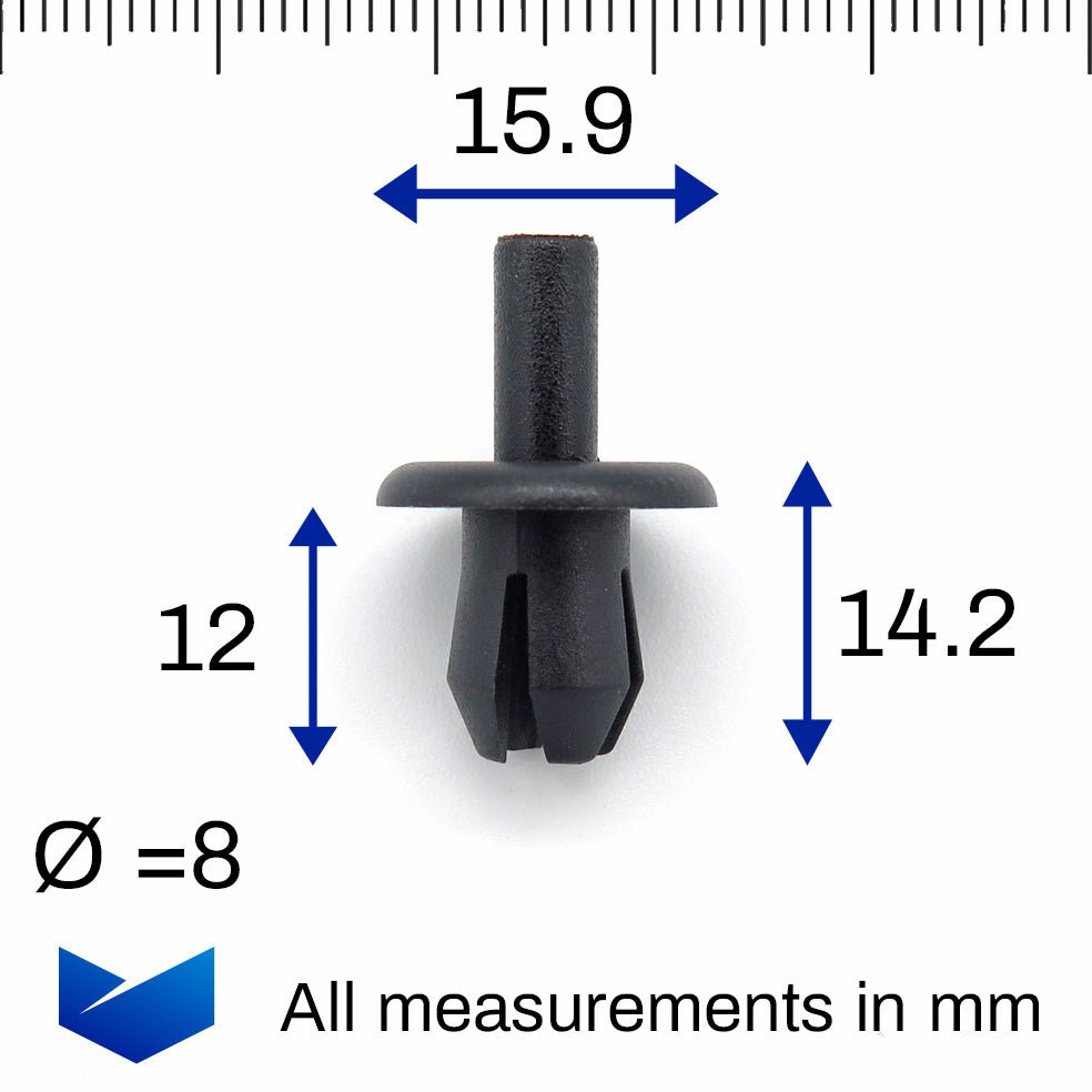 8mm Plastic Drive Rivet - image 2