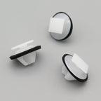 Plastic Trim & Moulding Clip, White with Seal