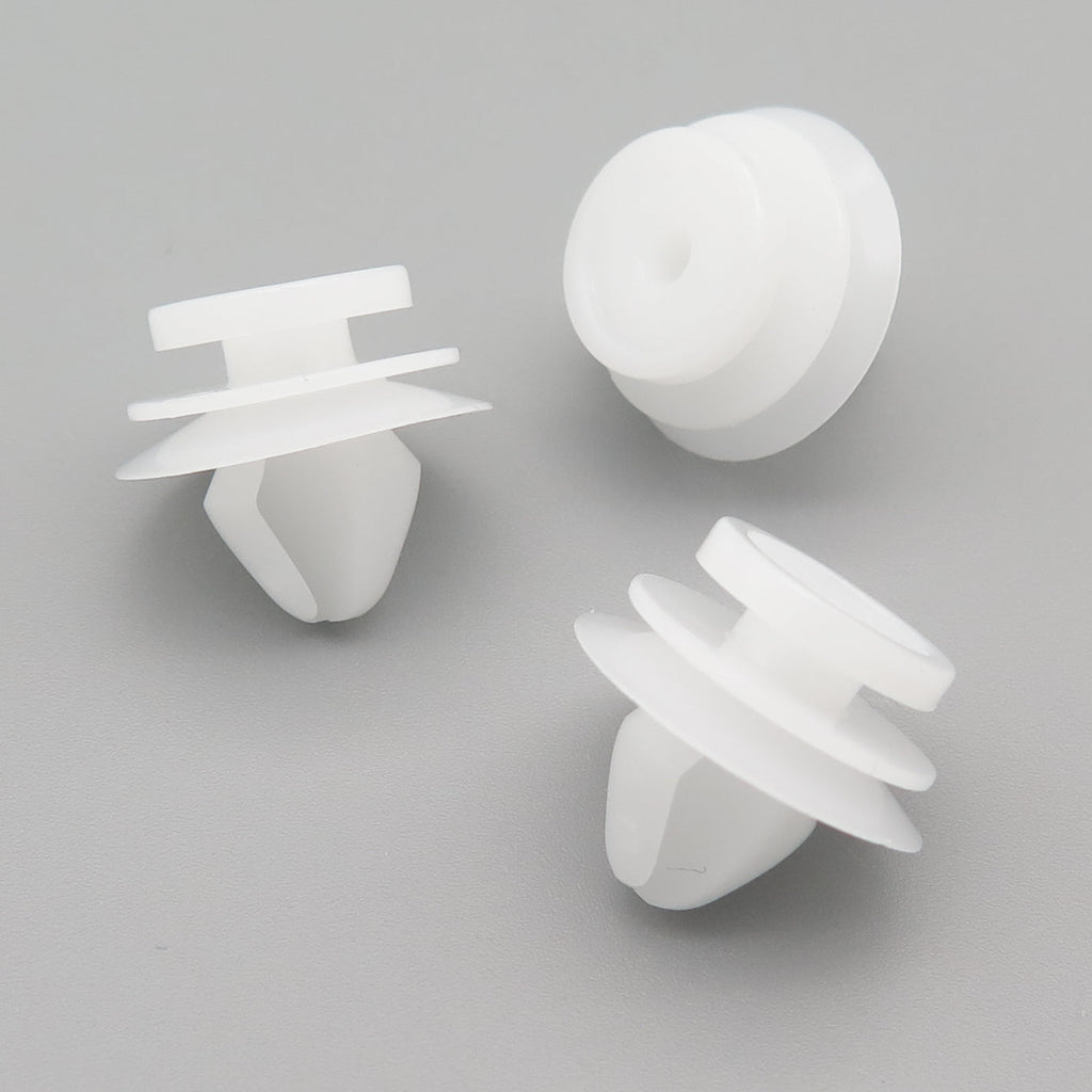 Plastic Fastener, Trim & Moulding Clip, White