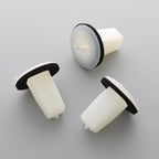 Screw Grommet with Washer, White