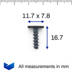 Exterior Trim Bolt, Metal - image 2