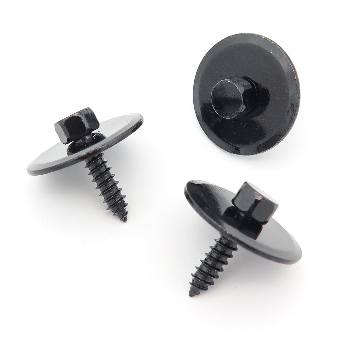 SEM Screw, 4.8 x 25mm with 26mm Washer, Black