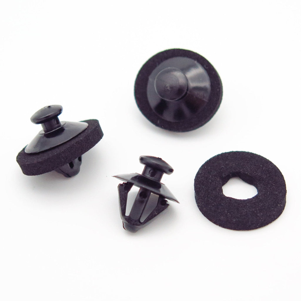 Exterior Moulding Clip, White with Washer - image 3