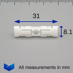 Moulding Trim Clip, White - image 2