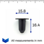Rubber Sealing Grommet, Black - image 2