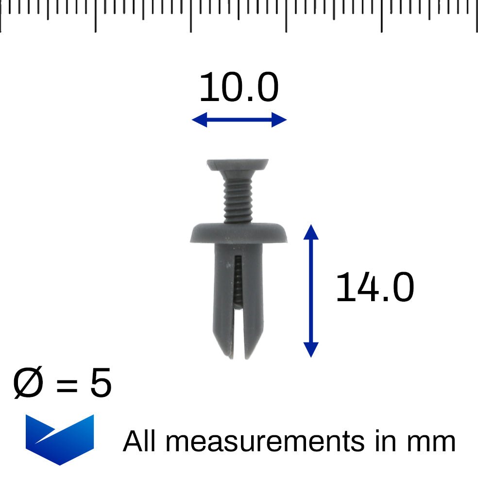 Screw Fit Fastener, 5.5mm Hole, Black - image 2