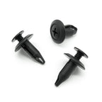 Screw Fit Plastic Rivet, 6.5mm Hole, 18mm Collar, Black