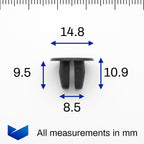 Screw Grommet, 8.5mm Hole - image 2