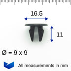 Screw Grommet, Black - image 2