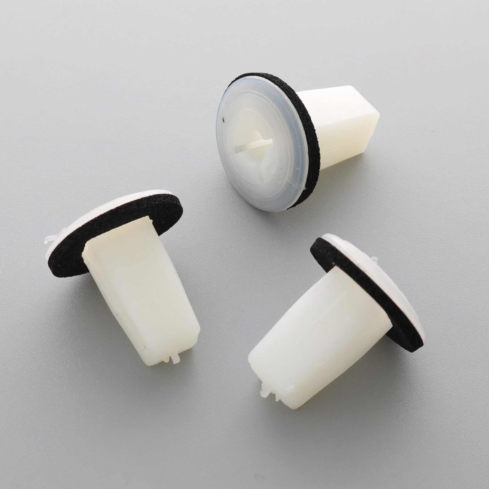 Screw Grommet with Washer, White