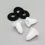 Screw Grommet, White with Washer - image 3