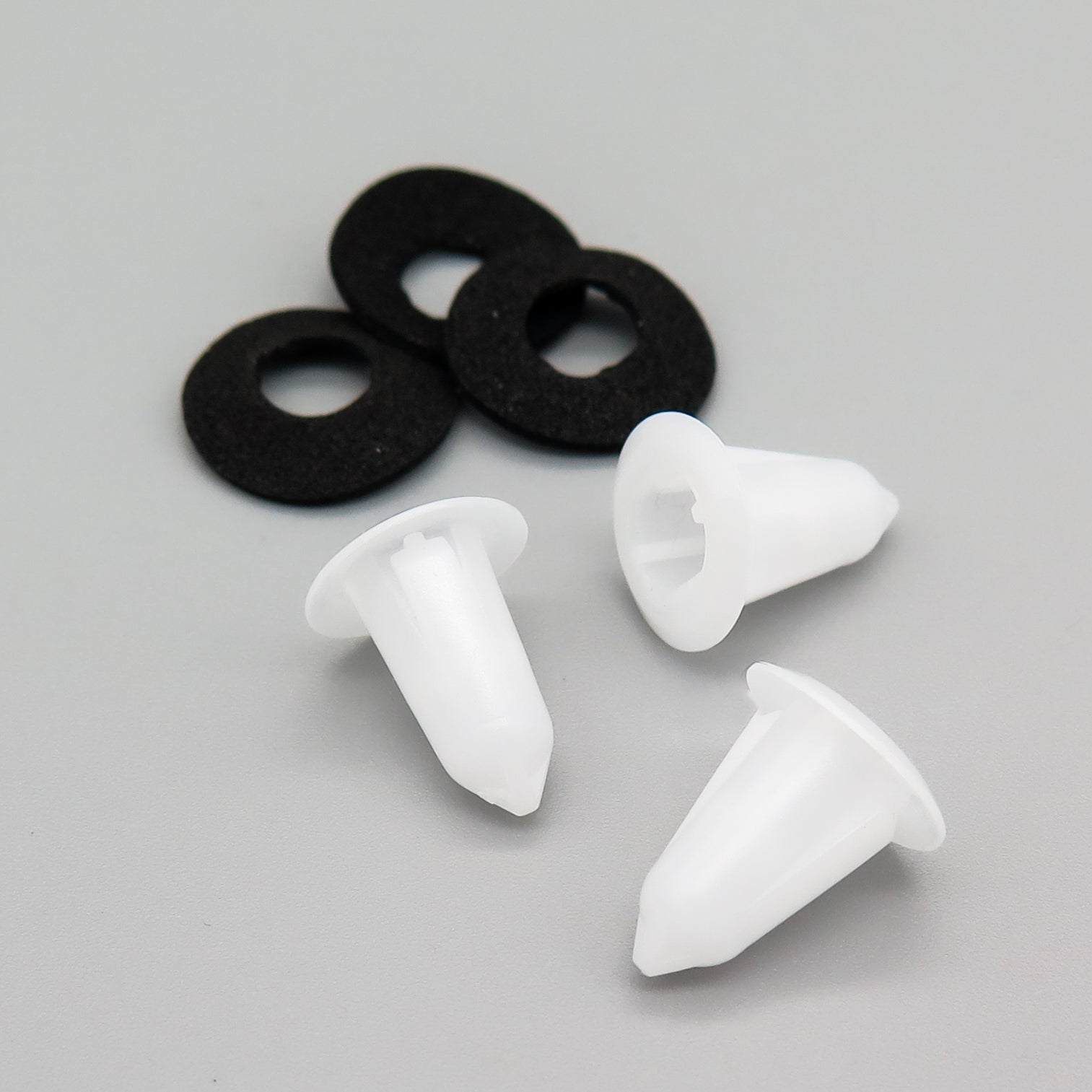 Screw Grommet, White with Washer - image 3
