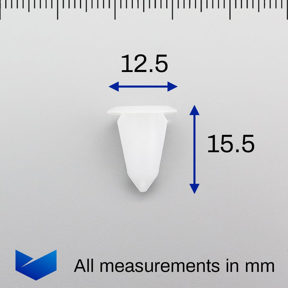 Screw Grommet, White with Washer - image 2