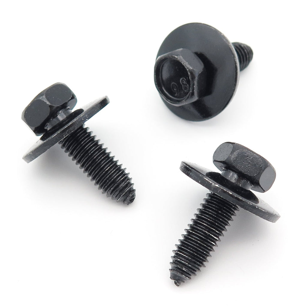 SEM Screw, M8 x 30mm with 24mm Washer, Black